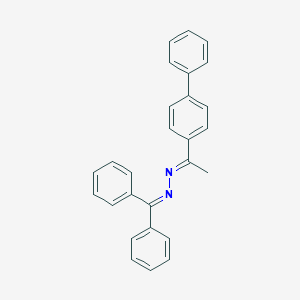 molecular formula C27H22N2 B412162 Diphenylmethanone (1-[1,1'-biphenyl]-4-ylethylidene)hydrazone 