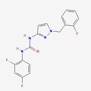 N-(2,4-difluorophenyl)-N'-[1-(2-fluorobenzyl)-1H-pyrazol-3-yl]urea