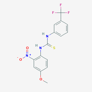 1-(4-Methoxy-2-nitrophenyl)-3-[3-(trifluoromethyl)phenyl]thiourea