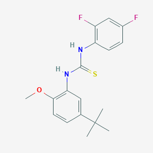 1-(5-Tert-butyl-2-methoxyphenyl)-3-(2,4-difluorophenyl)thiourea