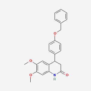 4-[4-(benzyloxy)phenyl]-6,7-dimethoxy-3,4-dihydroquinolin-2(1H)-one