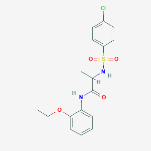 N~2~-[(4-chlorophenyl)sulfonyl]-N-(2-ethoxyphenyl)alaninamide