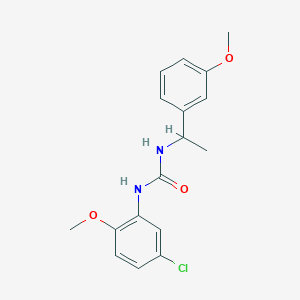 1-(5-Chloro-2-methoxyphenyl)-3-[1-(3-methoxyphenyl)ethyl]urea