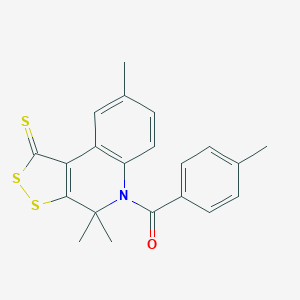4,4,8-trimethyl-5-(4-methylbenzoyl)-4,5-dihydro-1H-[1,2]dithiolo[3,4-c]quinoline-1-thione