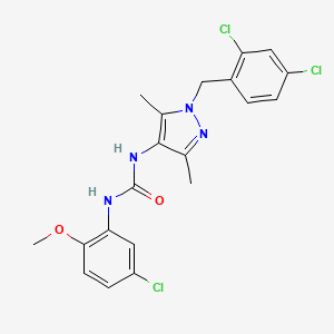 N-(5-chloro-2-methoxyphenyl)-N'-[1-(2,4-dichlorobenzyl)-3,5-dimethyl-1H-pyrazol-4-yl]urea