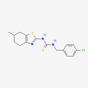 N-(4-chlorobenzyl)-N'-(6-methyl-4,5,6,7-tetrahydro-1,3-benzothiazol-2-yl)thiourea