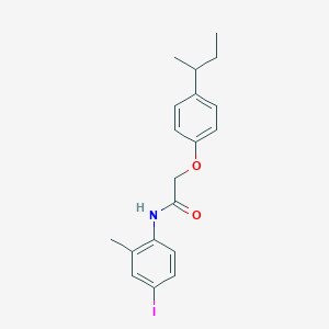 2-(4-sec-butylphenoxy)-N-(4-iodo-2-methylphenyl)acetamide