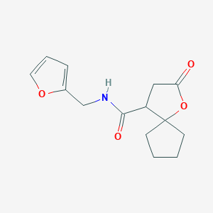 N-[(FURAN-2-YL)METHYL]-2-OXO-1-OXASPIRO[4.4]NONANE-4-CARBOXAMIDE