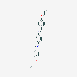 molecular formula C28H32N2O2 B412182 N,N'-Bis-(4-butoxy-benzylidene)-benzene-1,4-diamine 