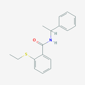 2-(ethylsulfanyl)-N-(1-phenylethyl)benzamide