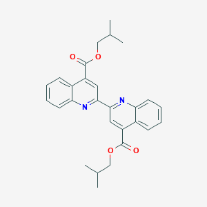 Diisobutyl 2,2'-bis[4-quinolinecarboxylate]