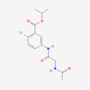 isopropyl 5-{[(acetylamino)acetyl]amino}-2-chlorobenzoate