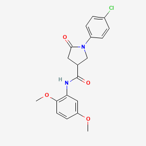 1-(4-chlorophenyl)-N-(2,5-dimethoxyphenyl)-5-oxopyrrolidine-3-carboxamide