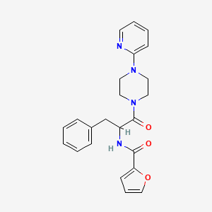 N-{1-oxo-3-phenyl-1-[4-(pyridin-2-yl)piperazin-1-yl]propan-2-yl}furan-2-carboxamide