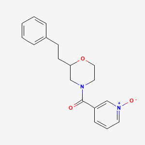 4-[(1-oxido-3-pyridinyl)carbonyl]-2-(2-phenylethyl)morpholine