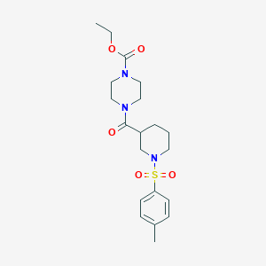 ethyl 4-({1-[(4-methylphenyl)sulfonyl]-3-piperidinyl}carbonyl)-1-piperazinecarboxylate