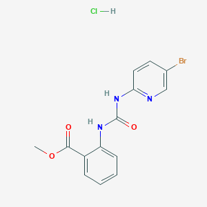 methyl 2-({[(5-bromo-2-pyridinyl)amino]carbonyl}amino)benzoate hydrochloride