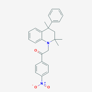 1-(4-nitrophenyl)-2-(2,2,4-trimethyl-4-phenyl-3,4-dihydroquinolin-1(2H)-yl)ethanone