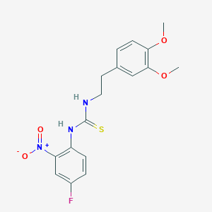 1-[2-(3,4-Dimethoxyphenyl)ethyl]-3-(4-fluoro-2-nitrophenyl)thiourea