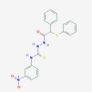 N-(3-nitrophenyl)-2-[phenyl(phenylsulfanyl)acetyl]hydrazinecarbothioamide