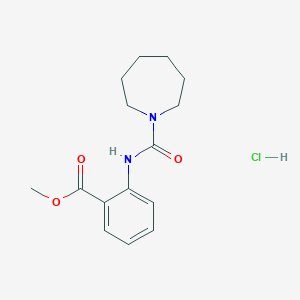 Methyl 2-(azepane-1-carbonylamino)benzoate;hydrochloride