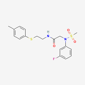 N~2~-(3-fluorophenyl)-N~1~-{2-[(4-methylphenyl)thio]ethyl}-N~2~-(methylsulfonyl)glycinamide