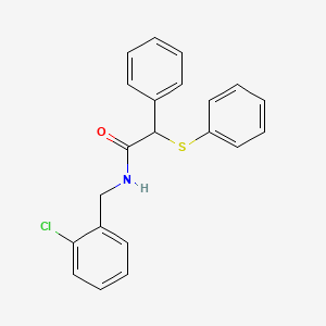 N-(2-chlorobenzyl)-2-phenyl-2-(phenylsulfanyl)acetamide