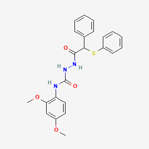 N-(2,4-dimethoxyphenyl)-2-[phenyl(phenylthio)acetyl]hydrazinecarboxamide