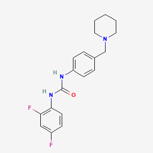 1-(2,4-Difluorophenyl)-3-[4-(piperidin-1-ylmethyl)phenyl]urea