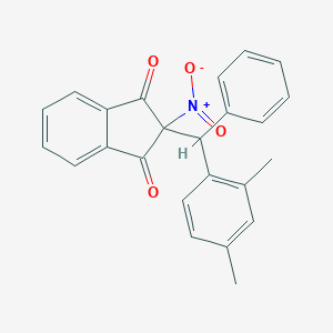 molecular formula C24H19NO4 B412208 2-[(2,4-dimethylphenyl)(phenyl)methyl]-2-nitro-1H-indene-1,3(2H)-dione 