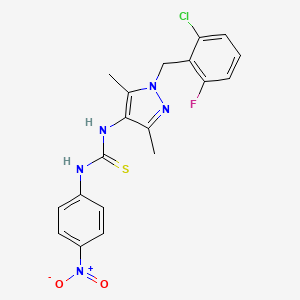 N-[1-(2-chloro-6-fluorobenzyl)-3,5-dimethyl-1H-pyrazol-4-yl]-N'-(4-nitrophenyl)thiourea