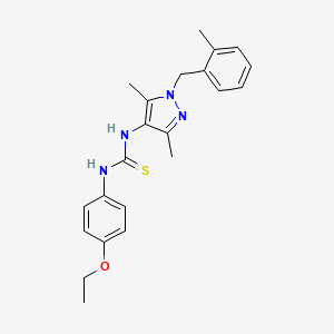 N-[3,5-dimethyl-1-(2-methylbenzyl)-1H-pyrazol-4-yl]-N'-(4-ethoxyphenyl)thiourea