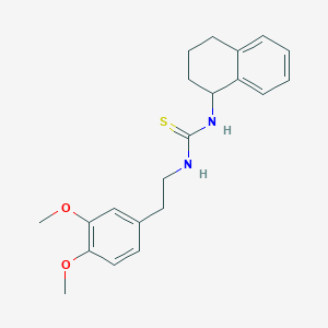 1-[2-(3,4-Dimethoxyphenyl)ethyl]-3-(1,2,3,4-tetrahydronaphthalen-1-yl)thiourea