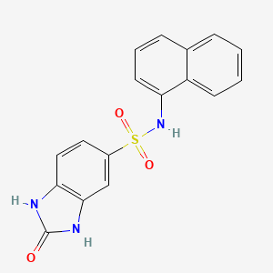 N-naphthalen-1-yl-2-oxo-1,3-dihydrobenzimidazole-5-sulfonamide