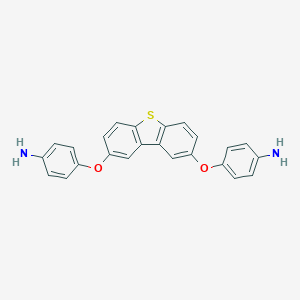 molecular formula C24H18N2O2S B412219 4-{[8-(4-Aminophenoxy)dibenzo[b,d]thien-2-yl]oxy}phenylamine 
