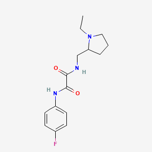 N-[(1-ethyl-2-pyrrolidinyl)methyl]-N'-(4-fluorophenyl)ethanediamide