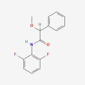 molecular formula C15H13F2NO2 B4122203 N-(2,6-difluorophenyl)-2-methoxy-2-phenylacetamide 