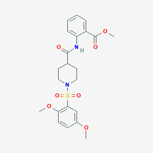 methyl 2-[({1-[(2,5-dimethoxyphenyl)sulfonyl]-4-piperidinyl}carbonyl)amino]benzoate