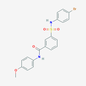 molecular formula C20H17BrN2O4S B412224 3-(4-Bromo-phenylsulfamoyl)-N-(4-methoxy-phenyl)-benzamide 
