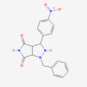 1-benzyl-3-(4-nitrophenyl)tetrahydropyrrolo[3,4-c]pyrazole-4,6(1H,5H)-dione