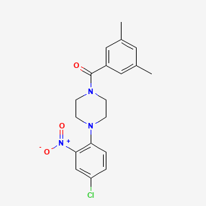 1-(4-chloro-2-nitrophenyl)-4-(3,5-dimethylbenzoyl)piperazine