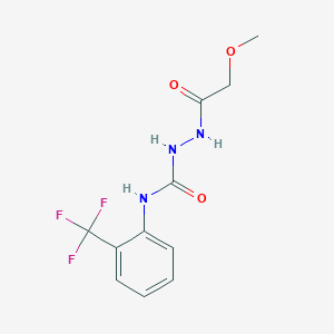 2-(methoxyacetyl)-N-[2-(trifluoromethyl)phenyl]hydrazinecarboxamide