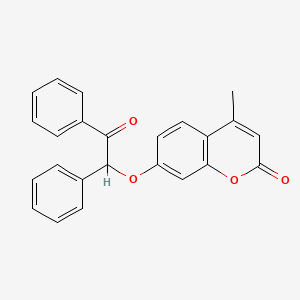 4-Methyl-7-(2-oxo-1,2-diphenylethoxy)chromen-2-one