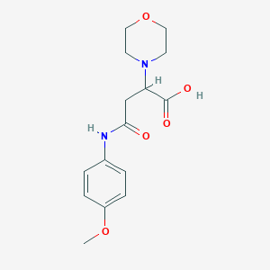 4-[(4-methoxyphenyl)amino]-2-(4-morpholinyl)-4-oxobutanoic acid