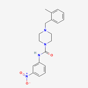 4-[(2-methylphenyl)methyl]-N-(3-nitrophenyl)piperazine-1-carboxamide