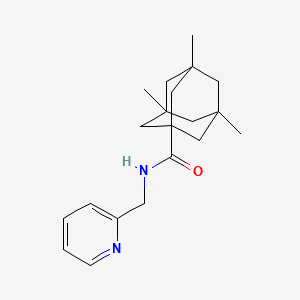 3,5,7-trimethyl-N-(2-pyridinylmethyl)-1-adamantanecarboxamide