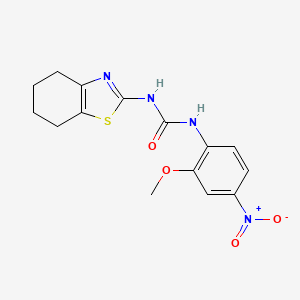 N-(2-methoxy-4-nitrophenyl)-N'-(4,5,6,7-tetrahydro-1,3-benzothiazol-2-yl)urea