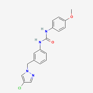 N-{3-[(4-chloro-1H-pyrazol-1-yl)methyl]phenyl}-N'-(4-methoxyphenyl)urea