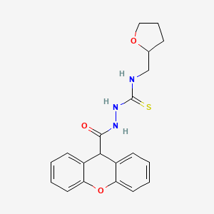 molecular formula C20H21N3O3S B4122471 N-(tetrahydro-2-furanylmethyl)-2-(9H-xanthen-9-ylcarbonyl)hydrazinecarbothioamide 