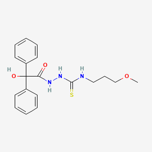 2-[hydroxy(diphenyl)acetyl]-N-(3-methoxypropyl)hydrazinecarbothioamide